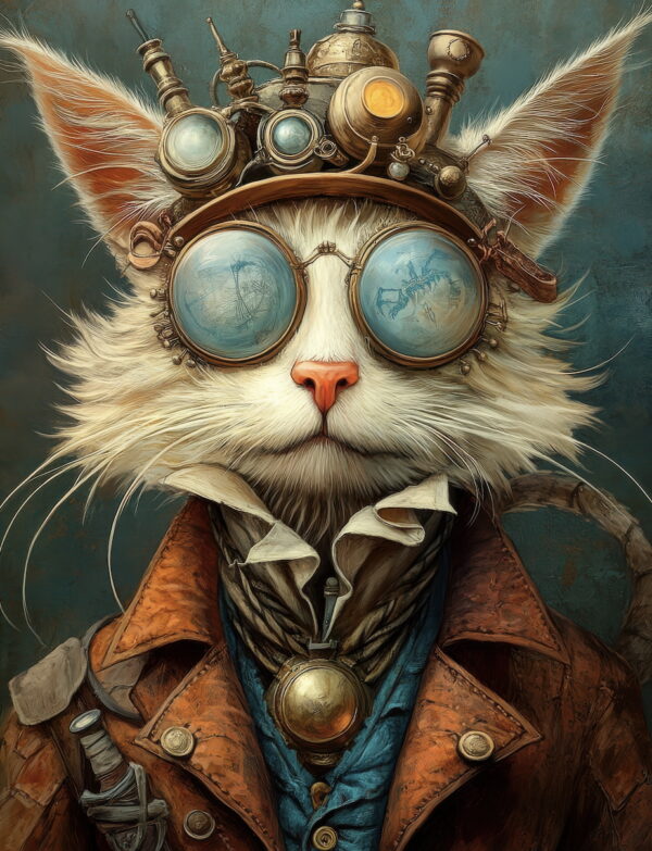 Transfer gato futurista