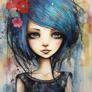 Transfer chica acuarela