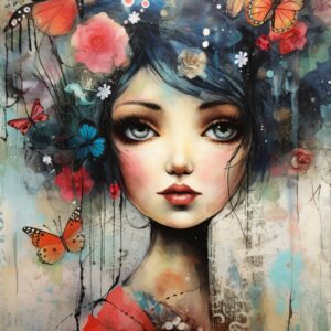 Transfer chica acuarela