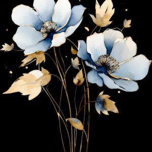 Transfer de flor abstracta