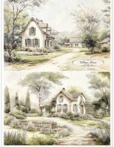 Papel con paisajes