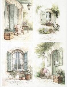 Papel con paisajes