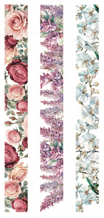 Transfer tiras florales - Imagen 2