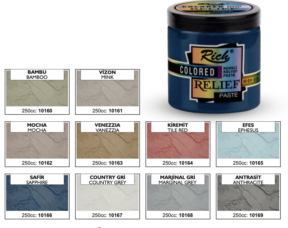 Pasta relieve de colores - Imagen 2