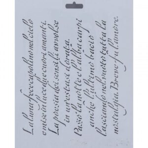 Plantilla con escritura