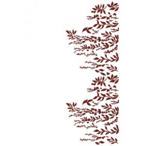 Plantilla con flores