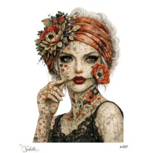 Transfer mujer amapola