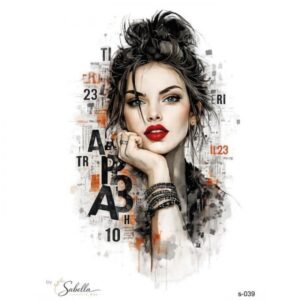 Transfer mujer abecedario